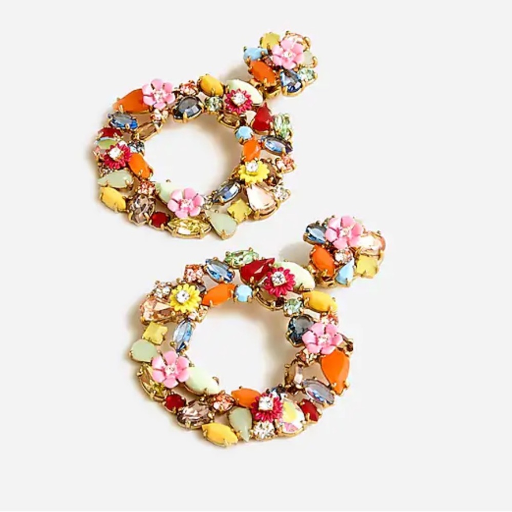 JCrew Statement Wreath Earrings